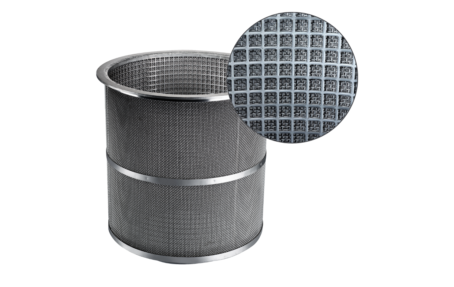 filter element of the backwash drum filter 