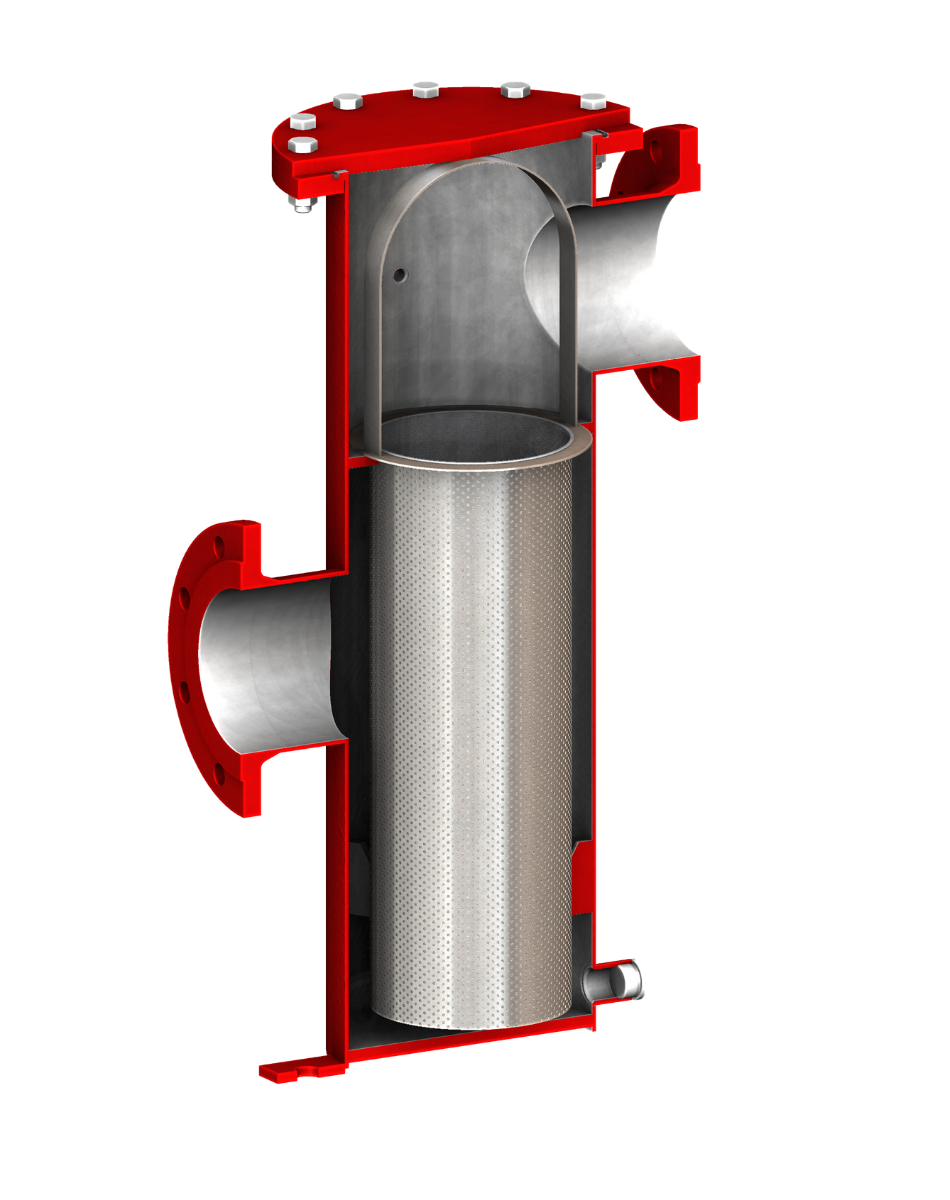 Sectional view of filter housing EF 30