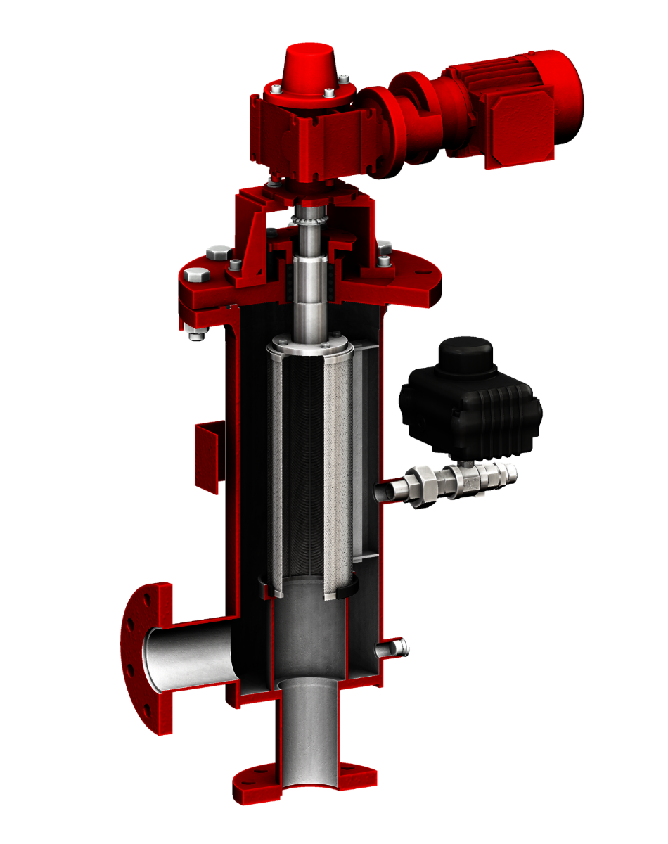 Backwash Drum Filter S from inside