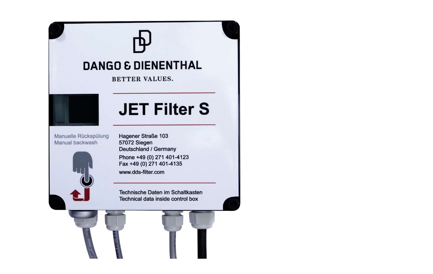 [Translate to English:] Elektrische Steuerung des JET Filter S