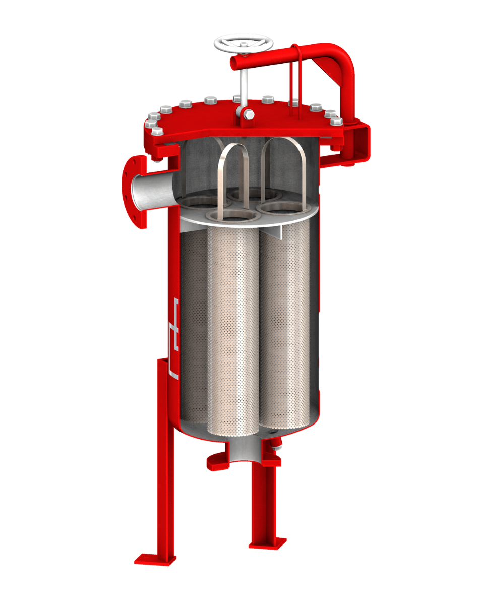 sectional view of filter housing EFB-M