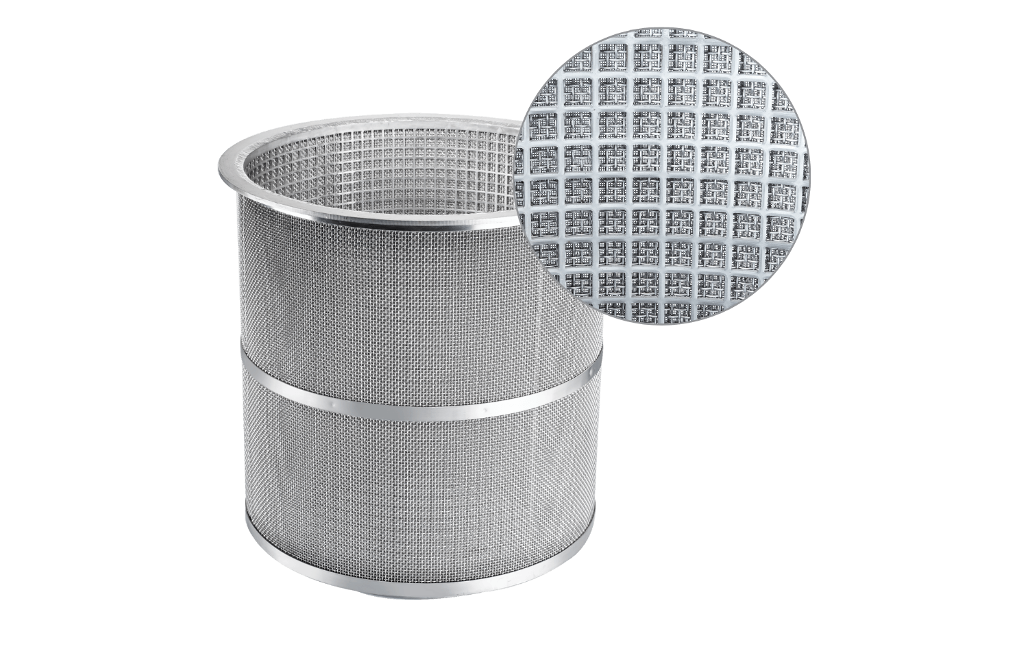 filter element of the backwash drum filter 
