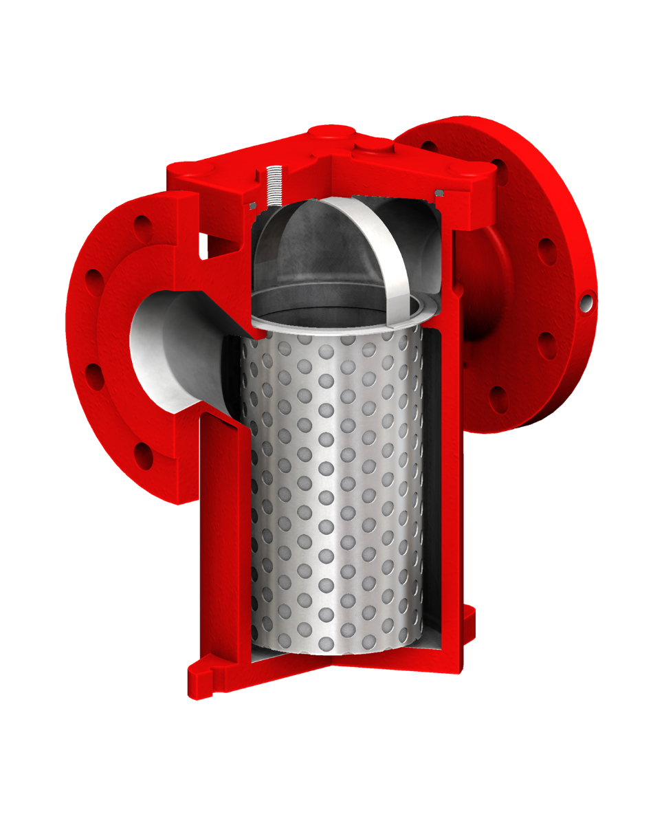 Sectional view of filter housing EF 15