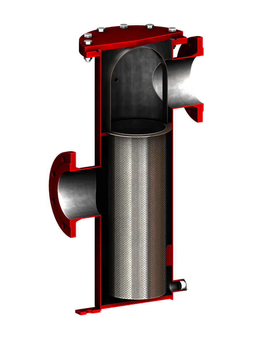 Sectional view of filter housing EF 30