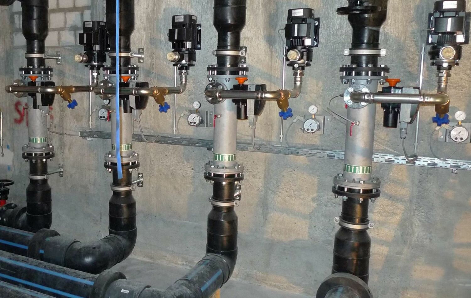 Four JET filters for groundwater filtration