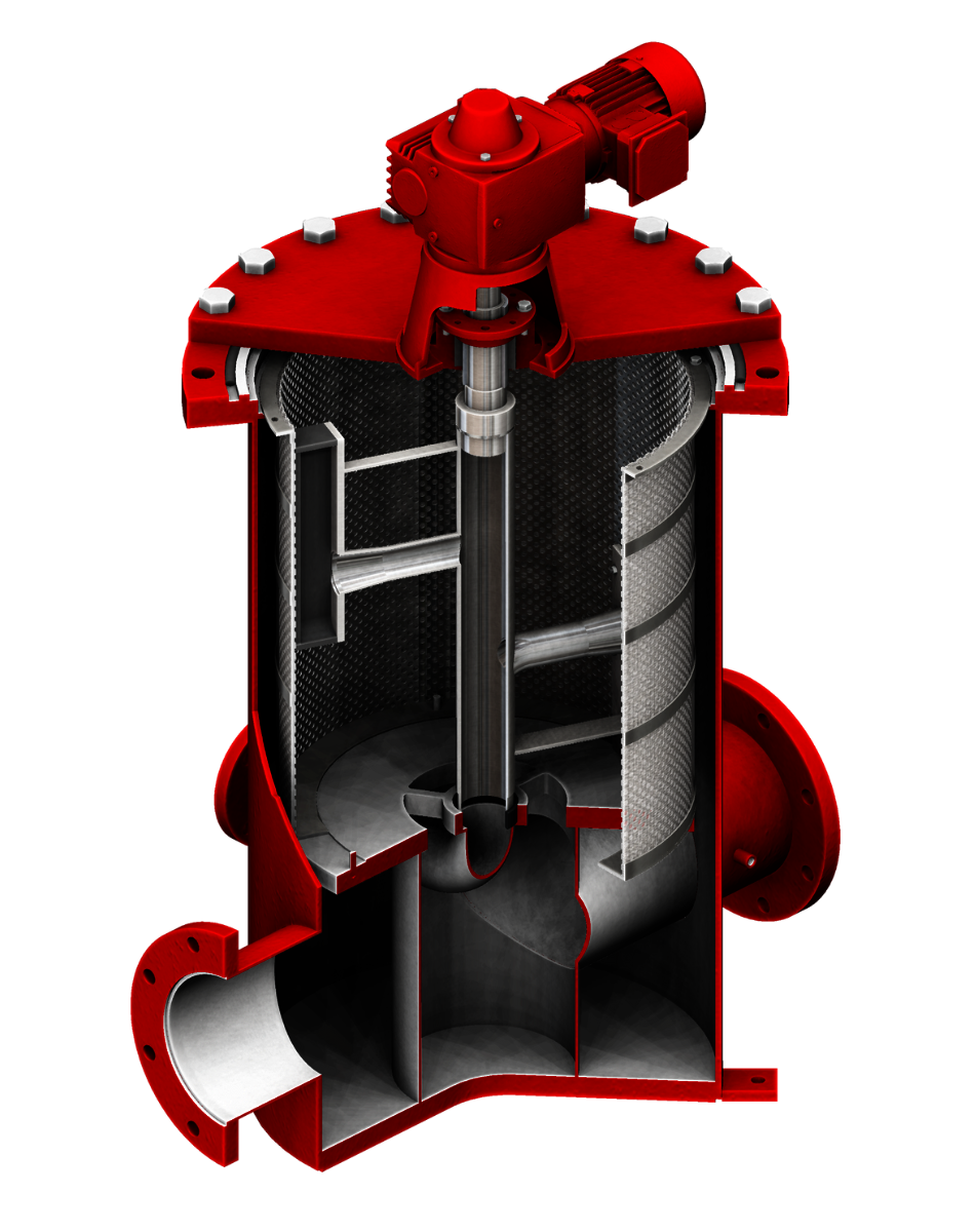 backwash drum filter HP from inside