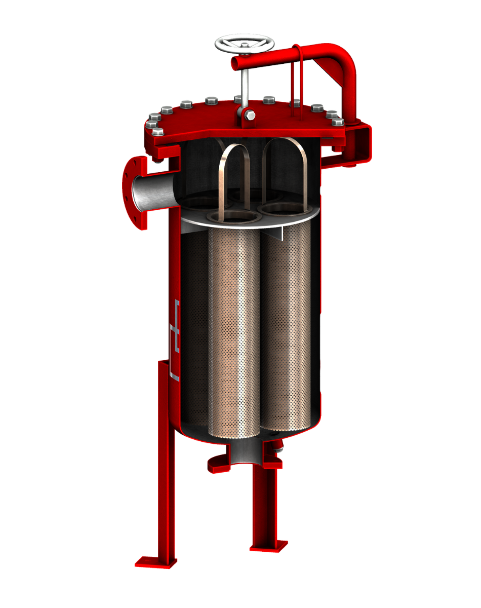 sectional view of filter housing EFB-M