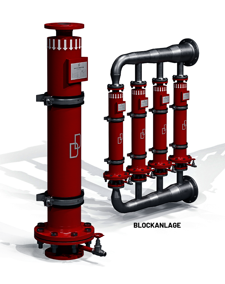 Separator in Blockanlage