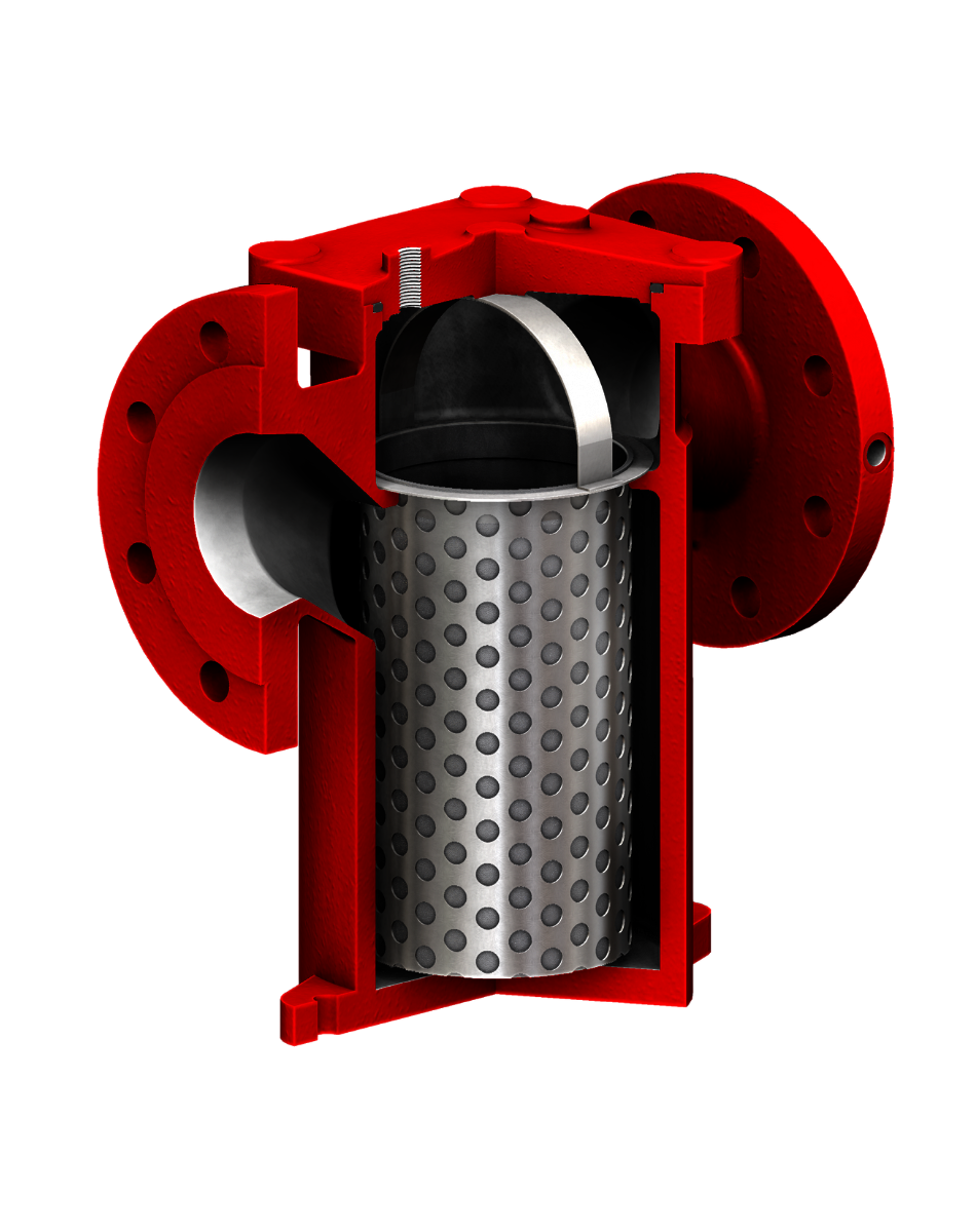 Sectional view of filter housing EF 15