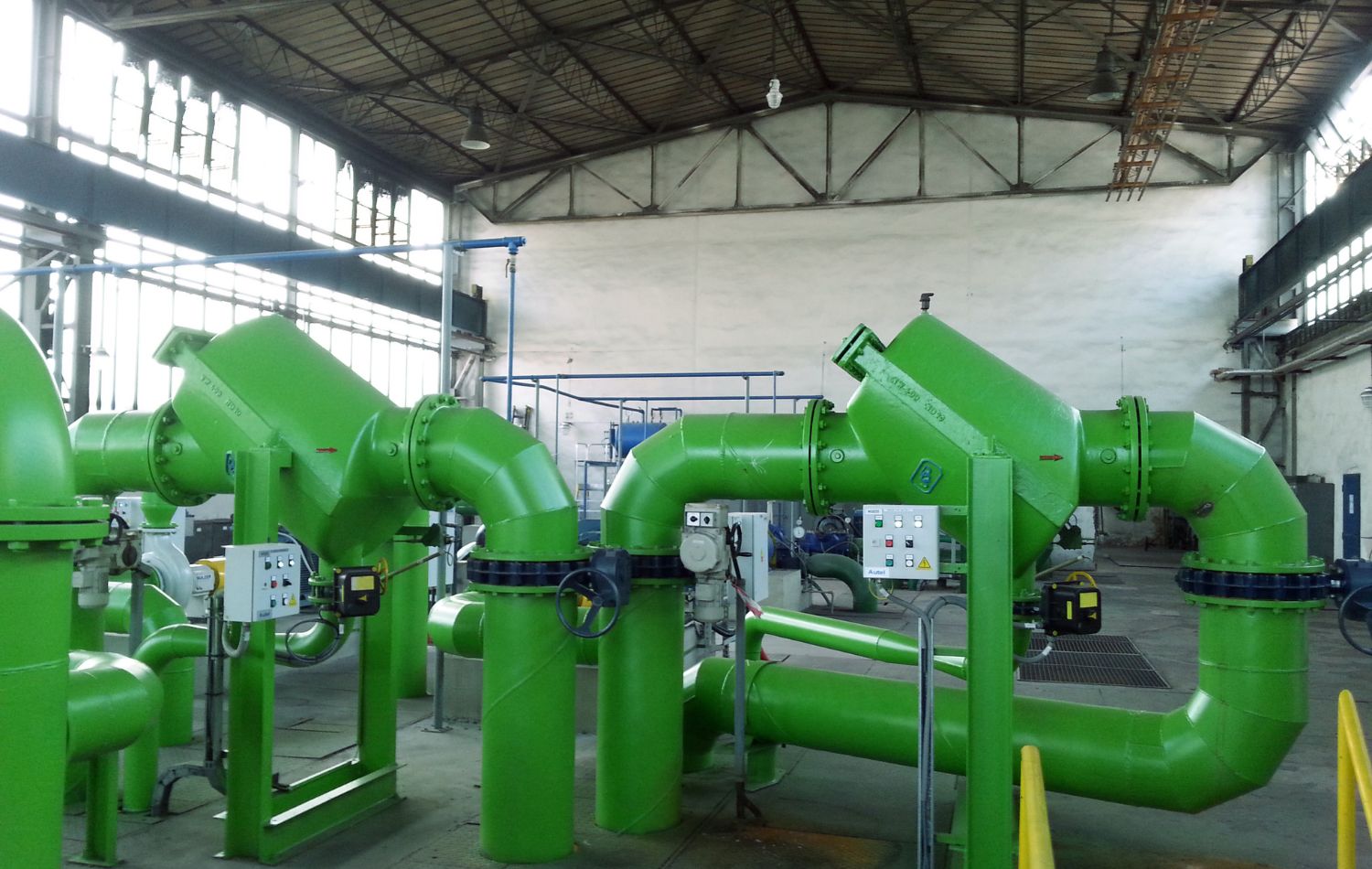 [Translate to English:] Plattenfilter im Industriegebrauch